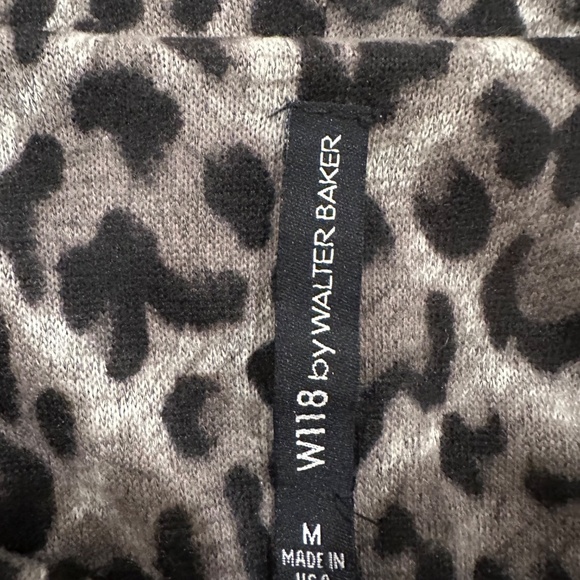 W118 BY WALTER BAKER LEOPARD PRINT MINI DRESS - SIZE M - Picture 4 of 6